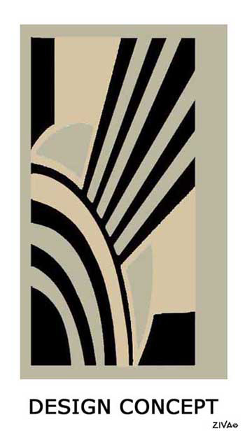 art deco design concept